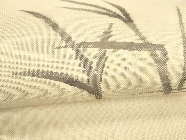 平和屋着物＊夏物 八寸名古屋帯 草葉文 DABD6892cm
