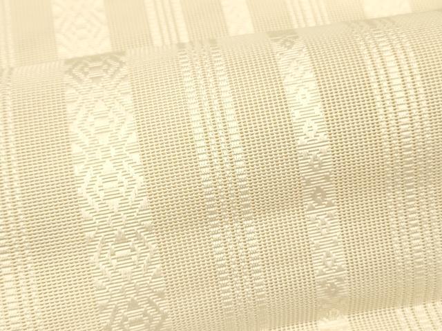 平和屋着物＊夏物 本場筑前博多織 八寸名古屋帯 紗献上 肌色 正絹 逸品 DABD6898cm
