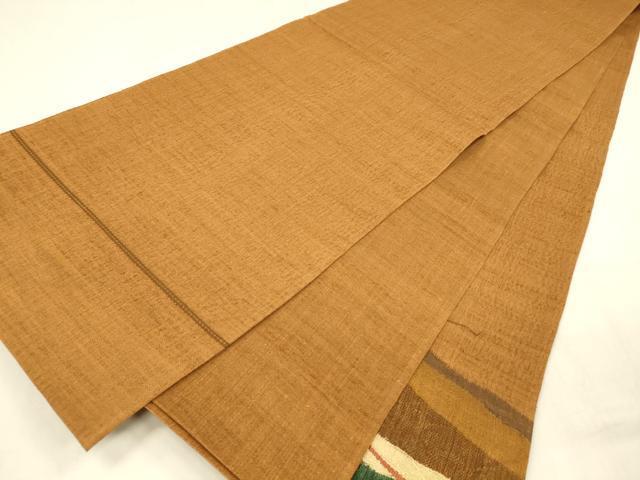 平和屋着物▽太鼓柄袋帯　スリーシーズン　春夏秋　すくい織　抽象文様　正絹　逸品　DABD6900cm