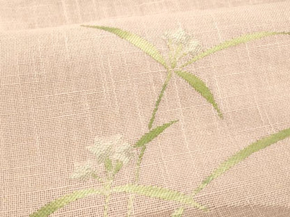 平和屋着物＊夏物 八寸名古屋帯 流水草花文 DABD6916cm