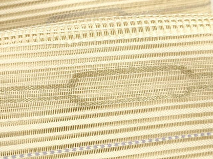 平和屋着物＊夏物 絽綴れ つけ帯 横段文 金銀糸 正絹 逸品 DABD6917cm