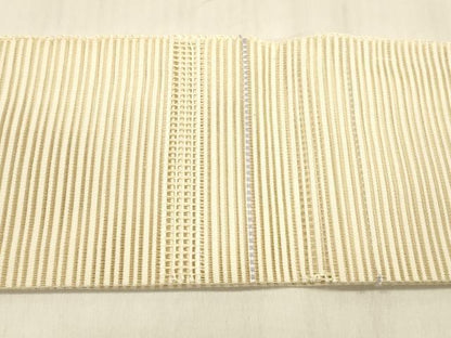 平和屋着物＊夏物 絽綴れ つけ帯 横段文 金銀糸 正絹 逸品 DABD6917cm