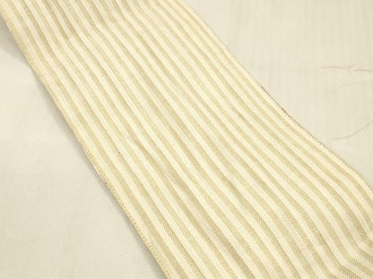 平和屋着物＊夏物 両面 半幅帯 格子 間道 麻 逸品 DABD6918cm