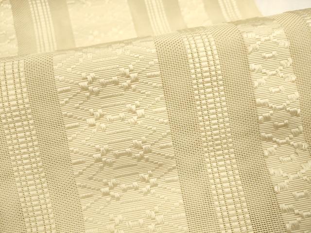 平和屋着物＊夏物 博多織 八寸名古屋帯 紗献上 丁子色 DABD6919cm