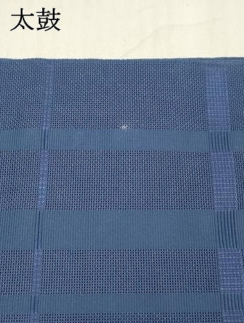 平和屋着物＊夏物 八寸名古屋帯 格子 濃藍色 DABD6922cm