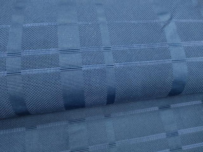平和屋着物＊夏物 八寸名古屋帯 格子 濃藍色 DABD6922cm