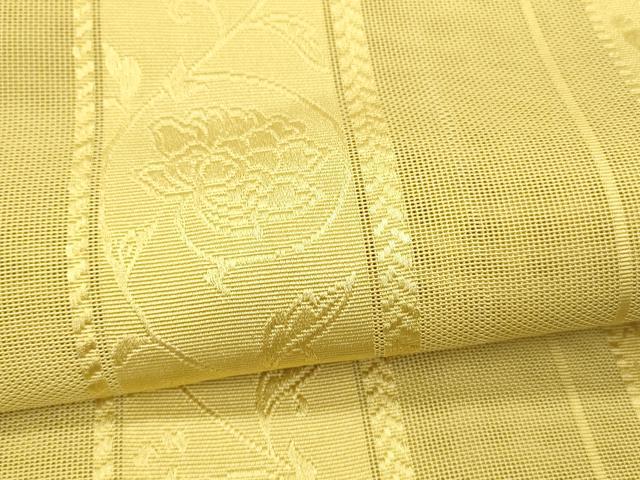 平和屋着物＊夏物 博多織 全通柄 京袋帯 花間道 花葉色 DABD6923cm
