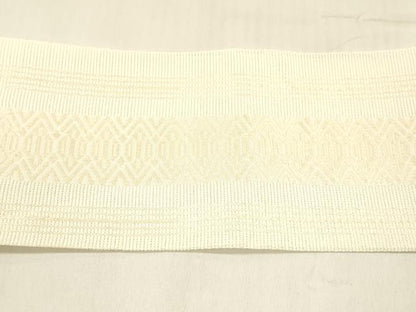 平和屋着物＊夏物 本場筑前博多織 八寸名古屋帯 紗献上 生成り色 正絹 逸品 DABD6924cm