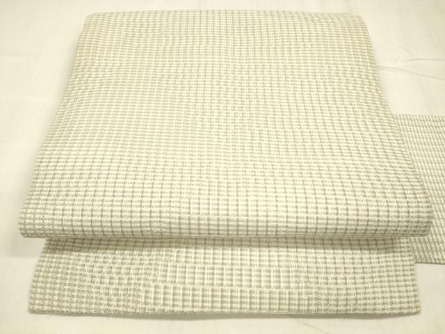 平和屋着物＊夏物 九寸名古屋帯 抽象文様 正絹 逸品 DABD6931cm