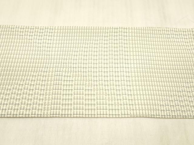 平和屋着物＊夏物 九寸名古屋帯 抽象文様 正絹 逸品 DABD6931cm