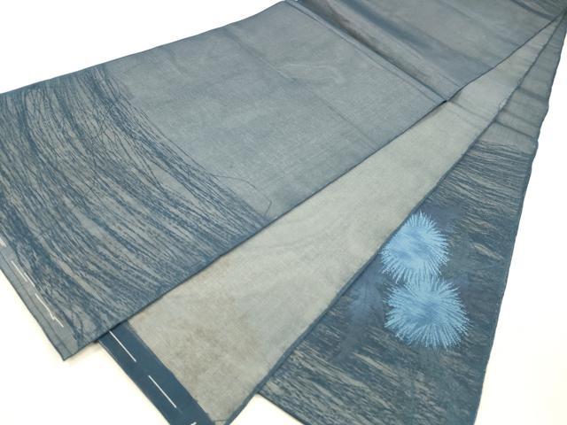 平和屋着物＊夏物 太鼓柄袋帯 草花文 正絹 逸品 DABD6938cm
