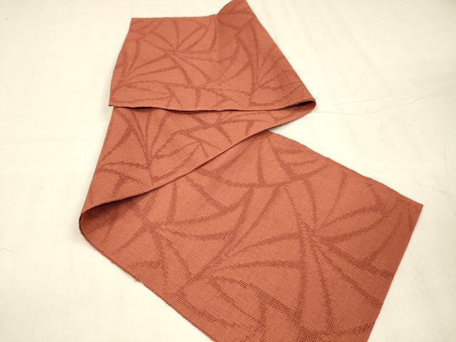 平和屋着物＊夏物 つけ帯 抽象文様 赤丹色 DABD6942cm
