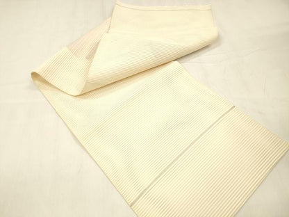 平和屋着物＊夏物 絽綴れ つけ帯 抽象文様 銀糸 正絹 逸品 DABD6943cm