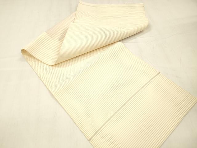 平和屋着物＊夏物 絽綴れ つけ帯 抽象文様 銀糸 正絹 逸品 DABD6943cm