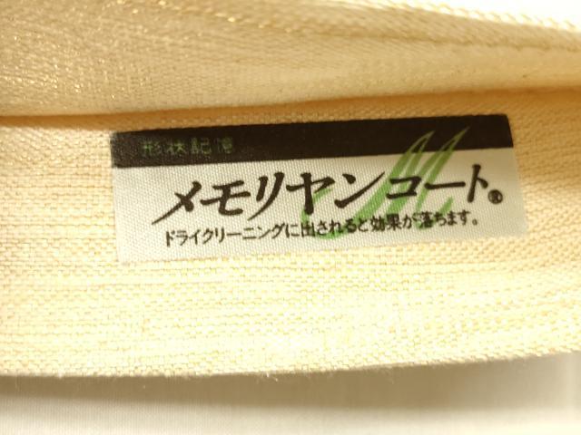 平和屋着物▽太鼓柄袋帯　スリーシーズン　春夏秋　すくい織　抽象文様　金糸　正絹　逸品　DABD6951cm