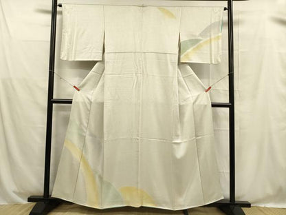 平和屋着物■訪問着 絞り 抽象文様 正絹 逸品 DABD6955cm