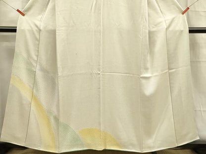 平和屋着物■訪問着 絞り 抽象文様 正絹 逸品 DABD6955cm
