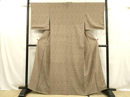 平和屋着物■上質な小紋 抽象文様 正絹 逸品 DABD6960cm