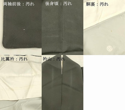 平和屋着物■豪華黒留袖 作家物 飛鶴文 暈し染め 金彩 正絹 逸品 DABD6965cm