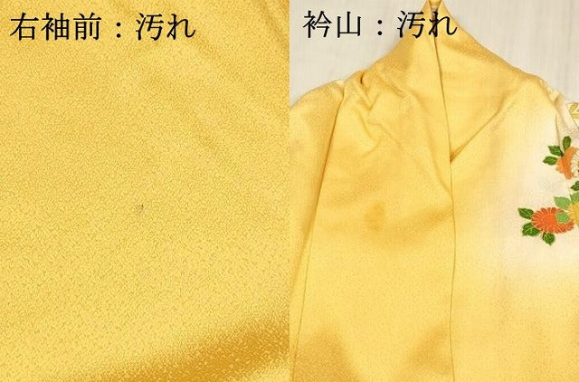 平和屋着物■訪問着 駒刺繍 花車文 暈し染め 金彩 正絹 逸品 DABD6970cm