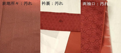 平和屋着物■色留訪問着 舞花文 暈し染め 洗える着物 DABD6974cm