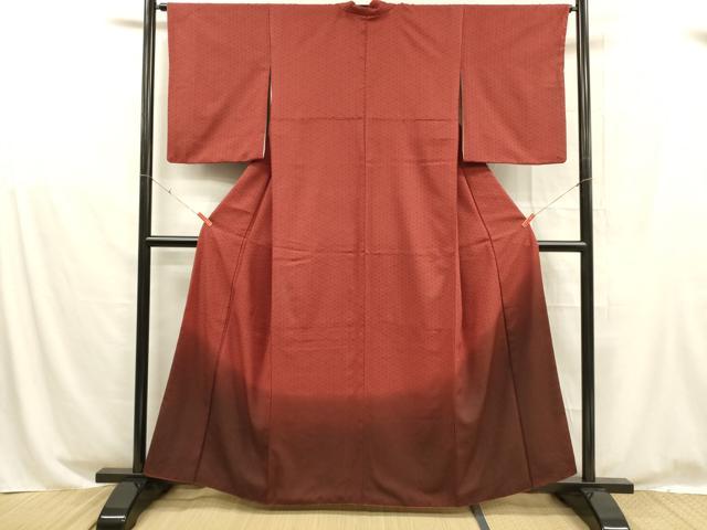 平和屋着物■色留訪問着 舞花文 暈し染め 洗える着物 DABD6974cm