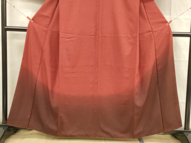 平和屋着物■色留訪問着 舞花文 暈し染め 洗える着物 DABD6974cm
