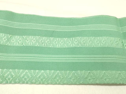 平和屋着物＊夏物 博多織 八寸名古屋帯 紗献上 若竹色 DABD6978cm