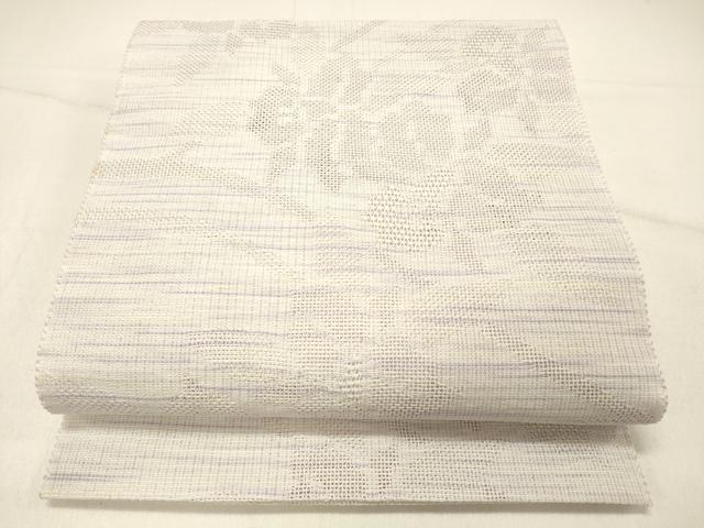 平和屋着物＊夏物 八寸名古屋帯 草花文 DABD6981cm