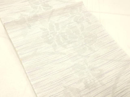 平和屋着物＊夏物 八寸名古屋帯 草花文 DABD6981cm
