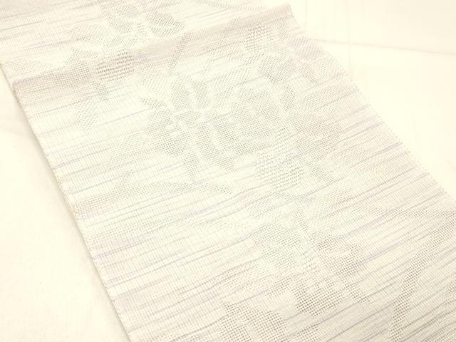 平和屋着物＊夏物 八寸名古屋帯 草花文 DABD6981cm