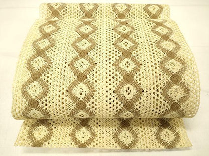 平和屋着物＊夏物 八寸名古屋帯 羅 菱間道 正絹 逸品 DABD6984cm