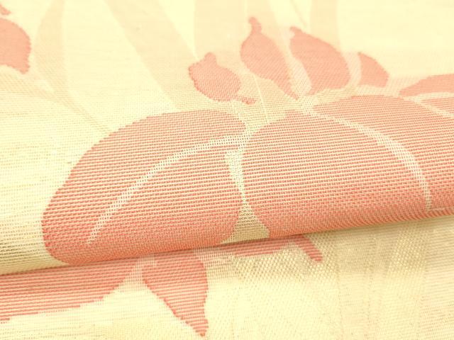 平和屋着物＊夏物 六通柄 本袋帯 杜若 金糸 正絹 逸品 DABD6989cm