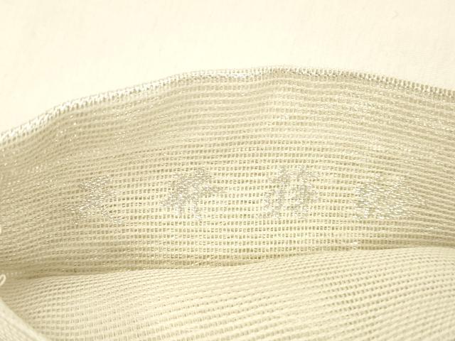 平和屋着物＊夏物 六通柄袋帯 天井蒔絵 銀糸 正絹 逸品 DABD6992cm