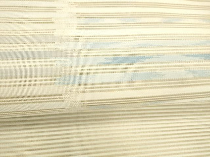 平和屋着物＊夏物 絽綴れ 八寸名古屋帯 横段文 正絹 逸品 DABD6995cm