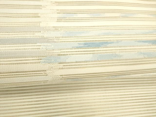 平和屋着物＊夏物 絽綴れ 八寸名古屋帯 横段文 正絹 逸品 DABD6995cm