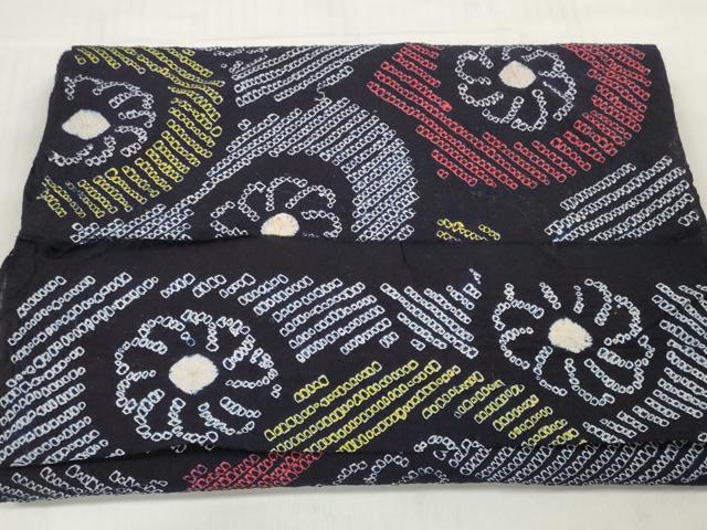 平和屋着物＊夏物 浴衣 有松鳴海絞り 反物 着尺 花尽くし 綿 逸品 未使用 DABD7011zzz