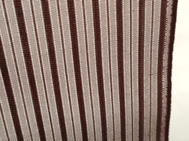 平和屋着物▽羽織・コート 雨コート 反物 羽尺 スリーシーズン 春夏秋 塵除け 紗 間道 葡萄茶色 防水 逸品 未使用 DABD7024zzz