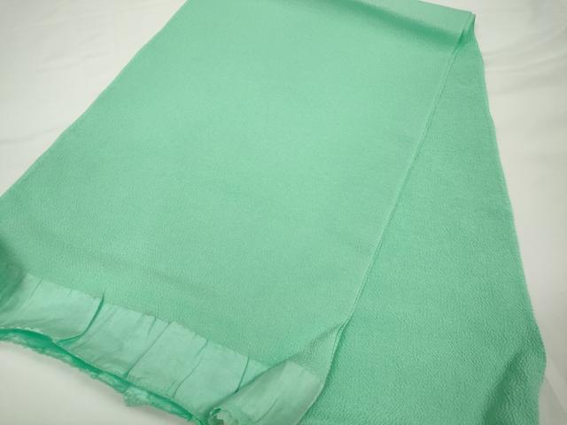 平和屋着物●和装小物　帯締め・帯揚げセット　青磁色　丹後ちりめん　組紐　逸品　未使用　DABD7052zzz