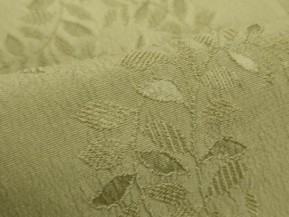 平和屋着物●和装小物　帯締め・帯揚げセット　草木染　地紋起こし　枝葉地紋　海松色　逸品　未使用　DABD7053zzz