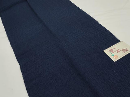 平和屋着物●和装小物　帯締め・帯揚げセット　草木染　揚げ：濃藍色 締め：桑の実色　さが美扱い　逸品　未使用　DABD7054zzz