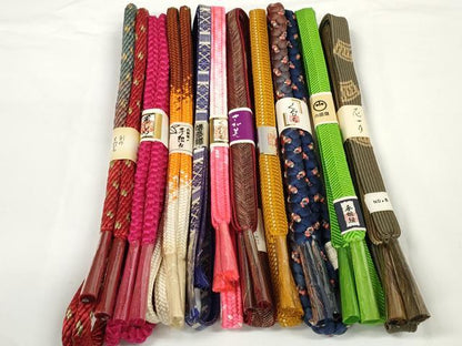 平和屋着物●和装小物　帯締め10本セット　博多織　組紐　高麗組　笹浪組　金糸　小田急・さが美扱い　逸品　未使用　DABD7057zzz