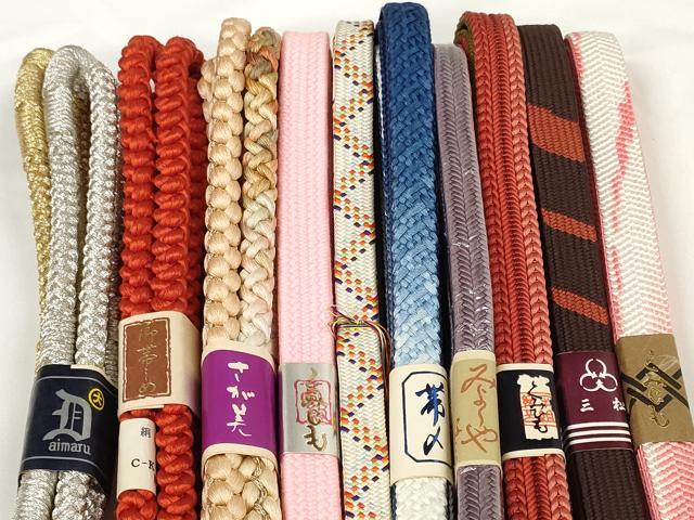 平和屋着物●和装小物　帯締め10本セット　礼装用　高麗組　笹浪組　冠組　金銀糸　さが美・大丸扱い　逸品　未使用　DABD7065zzz