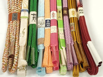 平和屋着物●和装小物　帯締め10本セット　礼装用　組紐　高麗組　冠組　金糸　東急百貨店扱い　逸品　未使用　DABD7070zzz