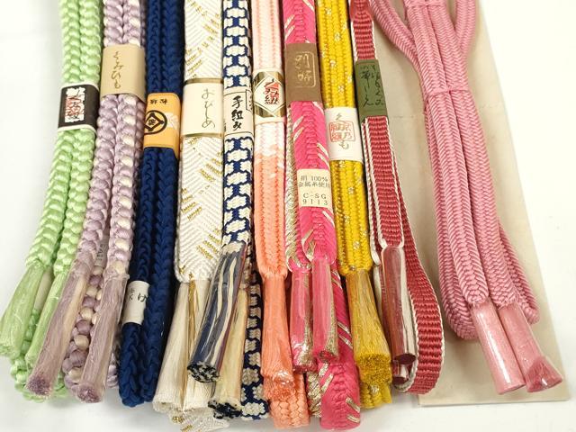平和屋着物●和装小物　帯締め10本セット　礼装用　組紐　鎌倉組　亀甲組　金糸　松坂屋扱い　逸品　未使用　DABD7074zzz