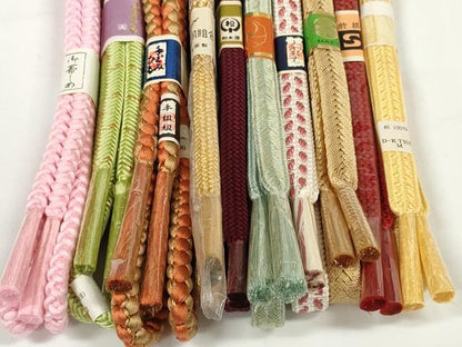 平和屋着物●和装小物　帯締め10本セット　礼装用　手組紐　組紐　奈良組　金糸　逸品　未使用　DABD7085zzz