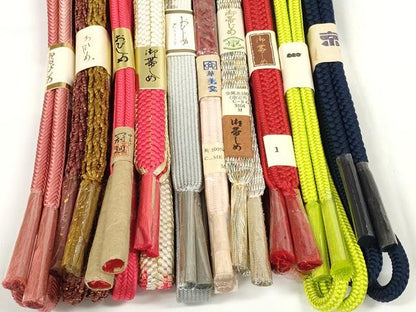 平和屋着物●和装小物　帯締め10本セット　高麗組　奈良組　冠組　金銀糸　逸品　未使用　DABD7089zzz