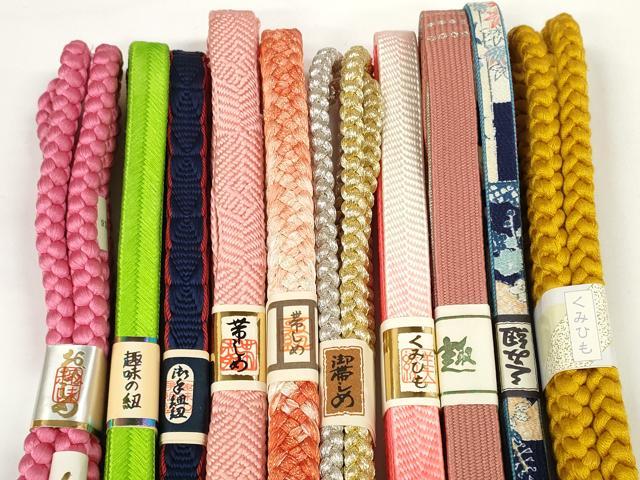 平和屋着物●和装小物　帯締め10本セット　礼装用　組紐　高麗組　笹浪組　金銀糸　逸品　未使用　DABD7097zzz