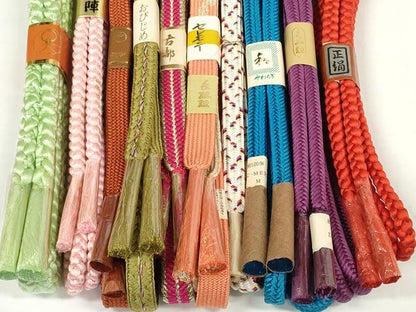 平和屋着物●和装小物　帯締め10本セット　西陣　組紐　高麗組　奈良組　金糸　逸品　未使用　DABD7102zzz