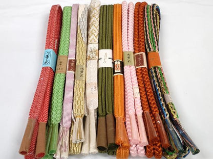 平和屋着物●和装小物　帯締め10本セット　礼装用　組紐　笹浪組　冠組　金銀糸　逸品　未使用　DABD7103zzz